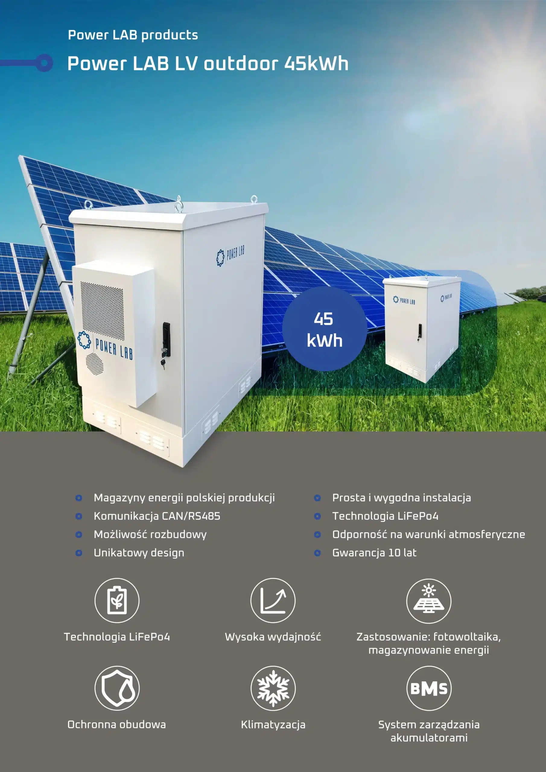 Magazyn energii Power Lab LV Outdoor 45kWh